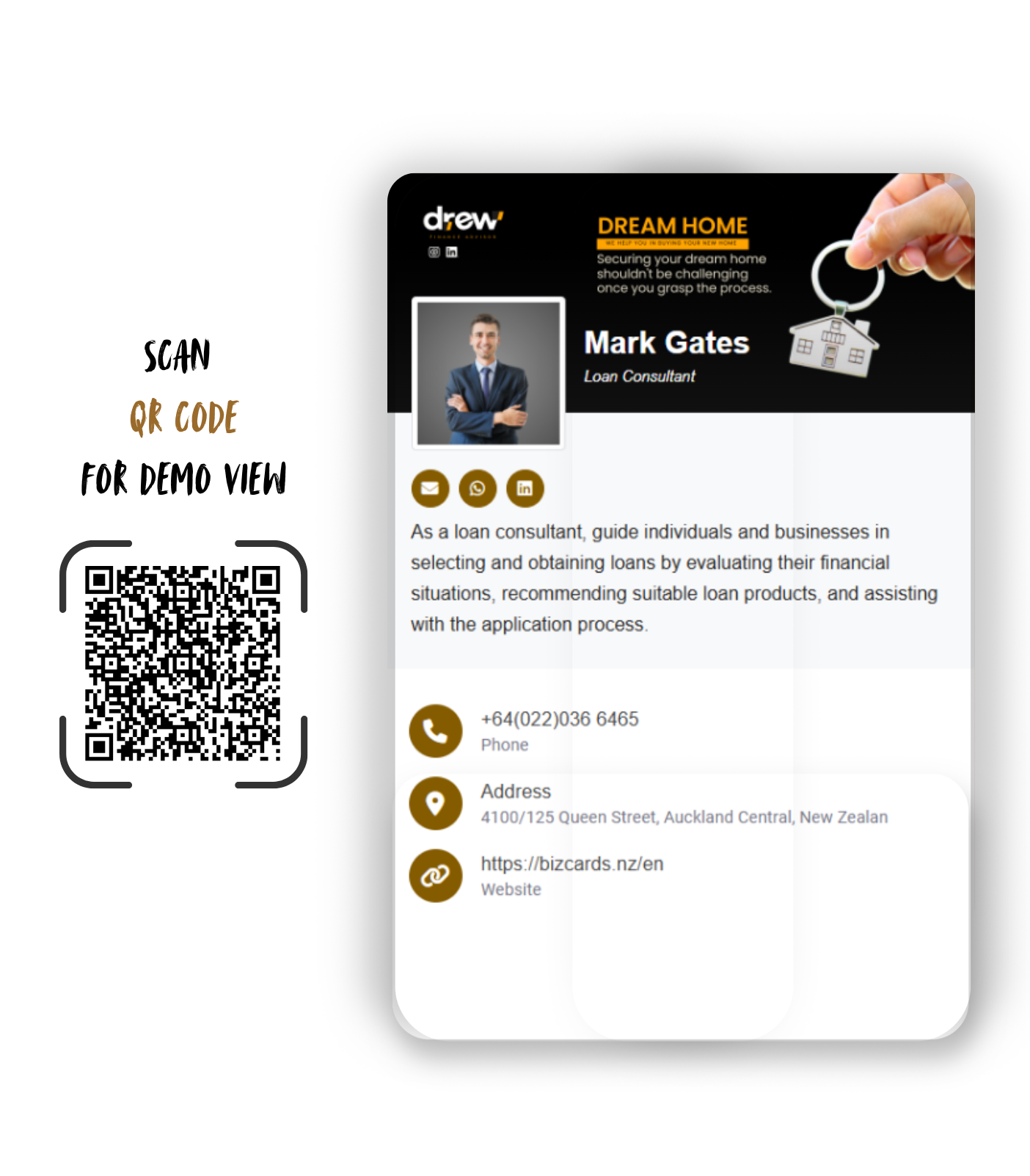 It all starts with a digital business card.